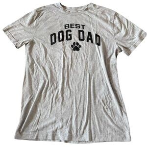 Best Dog Dad Gray T-Shirt